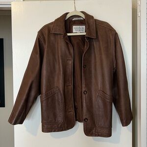 Vintage Brown Leather Jacket